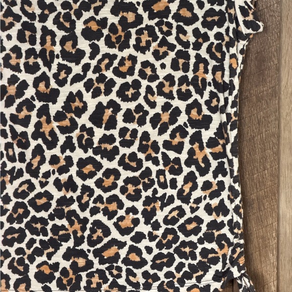 DKNY Black and Brown Leopard Print Muscle Tee - Picture 12 of 16